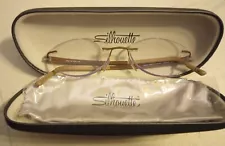 Silhouette Titan Frames Eyelgasses 5452 40 6056 Brown Matte w/ Case/Cloth