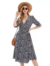 Yoaresweet Flowy Maxi Dresses for Women with Sleeves Womens Floral Casual Dress