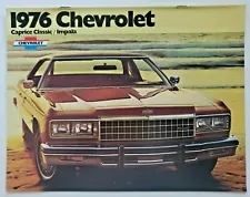 Original 1976 Chevrolet Caprice Classic & Impala Dealer Sale Brochure CB