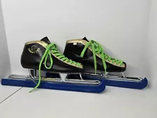 Vintage Immanual Sports High Speed Ice Skates 250 m/m AS IS