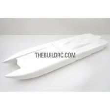 36" RC EP Epoxy Fiberglass Catamaran Racing Boat Hull - White / Free shipping !