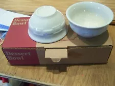 LONGABERGER POTTERY 2001 DESERT BOWLS IVORY 31230 NEW IN BOX