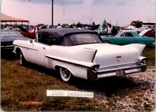 1958 Cadillac Series 62 convertible rear auto car show photo 3.5x5 FREE SHIPPING