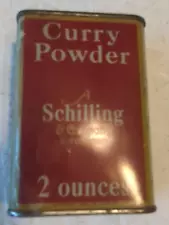 Schilling & Company CHILI POWDER Spice Can 2 Oz for Decor vtg