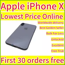 【Big Sale】Apple iPhone X-64GB-5.8'' FRONT 7MP Dual REAR 12MP Unlocked-Excellent