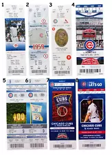 2004 - 2018 CHICAGO CUBS Baseball - Regular World Series - TICKET STUB / LANYARD