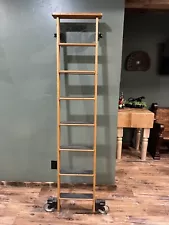 Rolling Loft, Library/Industrial Ladder With Track And Hardware