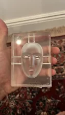 Kosta Boda CELL For BRAINS Bertil Vallien Glass Sculpture Head Glass Box