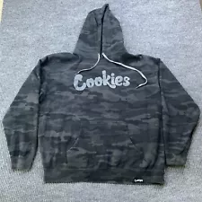 COOKIES SF Hoodie Men's 2X Black Camo Logo