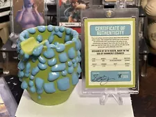 Houseplant Original CHARTREUSE & BLUE Gloopy Ashtray Signed Seth Rogen #078/325