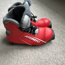 Profil SNS Kids Atomic Motion Red Ski Boots Size 13.5