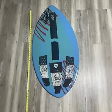 Zap White & Blue Skimboard Skim Board 40 inch With Grips Used