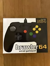 Retro Fighters Brawler64 - Wired N64 Controller Game Pad for Nintendo 64 - Black