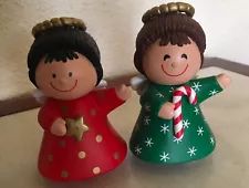 Vintage Hallmark Cards Salt & Pepper Shakers Christmas Decor