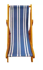 AMERICAN GIRL Beach Chair Kit Kittredge Kits Sling Back Striped Wooden Blue