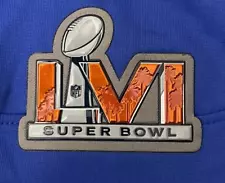 OFFICIAL PLASTIC Super Bowl LVI 56 Flex Chrome Rams vs Bengals Patch Game Jersey