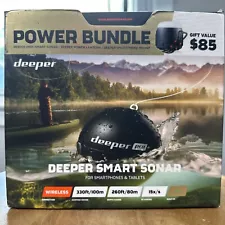 Deeper PRO+ Power Bundle Smart Sonar Castable Built in GPS Lantern & Phone Mount