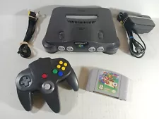 Super Mario 64 Nintendo 64 N64 Console Bundle Tight Stick Controller Authentic