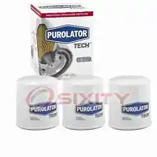 3 pc Purolator TECH TL14476 Engine Oil Filters for XG4967 XG4386 X4477 X4476 zl (For: Toyota Paseo Convertible)