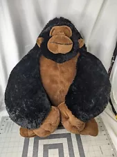 Circo Jumbo Gorilla Black Brown Plush 25 Inch Long Stuffed Animal Toy