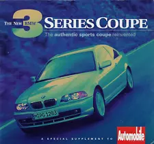 2000 BMW 3 Series Coupe Sports Car Reinvented 30-page Pullout Ad Supplement