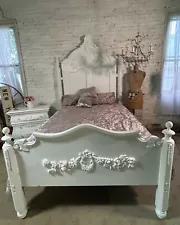 Painted Cottage Shabby Chic One of a Kind Full Size Bed