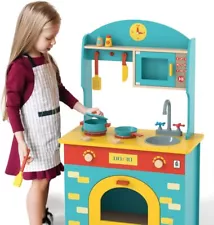 Wooden game kitchen set - toy gift for children aged 3-7 and above