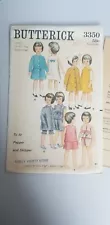 Up for sale is a Vintage Butterick Uncut Doll Pattern 3350.