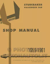 1959 1960 1961 only Studebaker Car Shop Manual Lark Hawk Repair Service Books (For: 1959 Studebaker Silver Hawk)