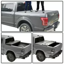 For 2015-2021 Colorado/Canyon 5ft Truck Bed Lock Tri-Fold Hard Tonneau Cover