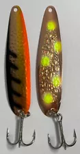 (2) STINGER SPOON FISHING LURE w/ HOOKS 3.5"