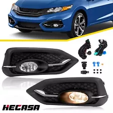 For Honda Civic 2-Door Coupe 2014-2015 Fog Lights Lamps w/Switch+Bulbs LH & RH (For: 2014 Honda Civic)