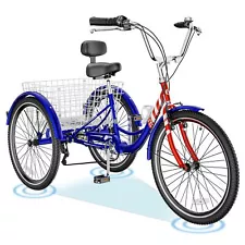 Adults Tricycles, 3 Wheels Bike for Adult, Tricycle for Adults, Double-Wall W...