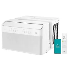 Midea 8,000 BTU U-Shaped Inverter Window Air Conditioner WiFi, 9X Quieter