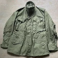 Vintage M65 OG 107 Field Jacket Mens Size Small Short 70s Vietnam Military Army