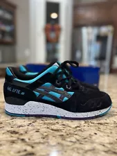 Asics Gel Lyte iii (Peacock Blue/Black) Suede Men's Shoe H642L 4390 Gel-Lyte III