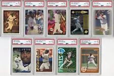 Tony Gwynn PSA 8 Lot Of 9 Fleer + Topps + Leaf + Upper Deck