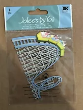 RARE Jolees ROLLER COASTER Amusement Park Carnival Rides State Fair Scrapbook 3D