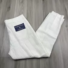 Polo Ralph Lauren Prospect 100% Linen White Pants Trousers Mens Size 38 x 32 NEW