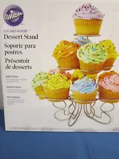 Wilton Cupcakes N' More Dessert Stand Party Display Metal Holds 13 Cupcakes