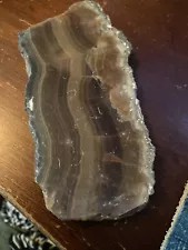 Onyx Slab Brown Measures 5"x2" Very Beautiful Very RARE Unique