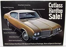 1972 Oldsmobile Cutlass Dealer Promotional Postcard Hardtop Sale Special Package