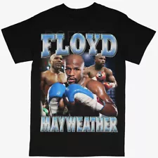 Floyd Mayweather Boxing MMA Fighting Black Crew T-Shirt S-5XL