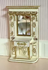 Dollhouse Miniature Ivory Victorian Artisan made Hall Tree Stand