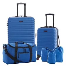 Travelers Club Orion Luggage and Travel Accessories, Blue, 6-Piece Set