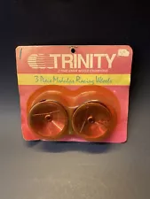 Vintage NOS 1980s 1/10 Trinity Pink Chrome Plated 3 Piece Modular Wheels in Pack