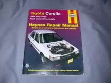 HAYNES REPAIR SHOP SERVICE MANUAL - 1984-1992 TOYOTA COROLLA # 92035