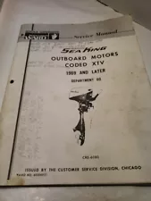 Clinton Wards Sea King XTV 3.5 7 5 2 hp Outboard Motor Service Manual J200- J700