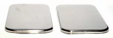 sleeper vent door covers(2) plain stainless for Freightliner Century Classic