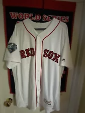 AUTHENTIC MAJESTIC 2018 WORLD SERIES RED SOX HOME WHITE JERSEY CHRIS SALE #41